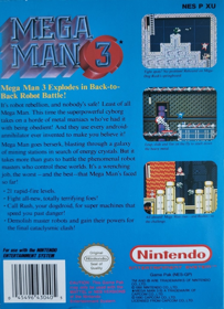 Mega Man 3 - Box - Back (Europe) - 1050x1450