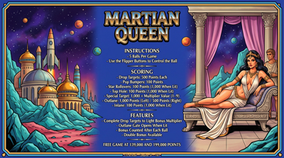 Martian Queen - Arcade - Controls Information (World) - 2752x1536