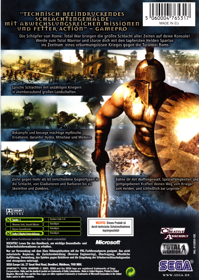 Spartan: Total Warrior - Box - Back (Germany) - 568x800