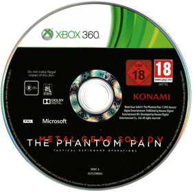Metal Gear Solid V: The Phantom Pain - Disc (Europe) - 2871x2871
