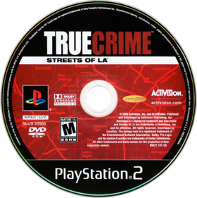 True Crime: Streets of LA - Disc (North America) - 744x746
