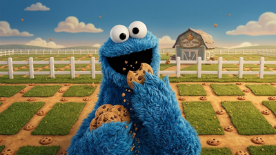 Cookie Monster Munch - Fanart - Background (World) - 1920x1080