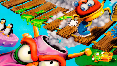 Attack of the Mutant Penguins - Fanart - Background (North America) - 1600x900