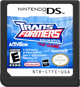 Transformers Animated: The Game - Cart - Front (North America) - 517x564