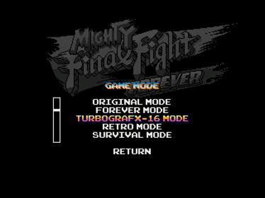 Mighty Final Fight Forever (DreamBOR Edition) - Screenshot - Game Title (World) - 960x720