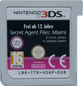 Secret Agent Files: Miami - Cart - Front (Europe) - 712x729