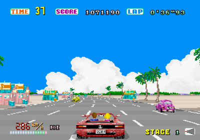Sega Ages: OutRun - Screenshot - Gameplay (Japan) - 640x448