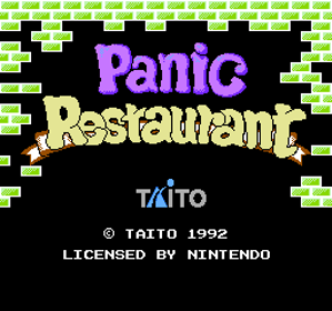 Panic Restaurant - Screenshot - Game Title (North America) - 256x240