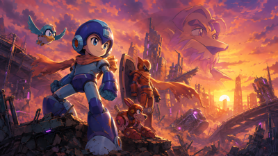 Mega Man 5 - Fanart - Background (World) - 3344x1882