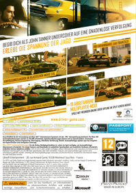 Driver: San Francisco - Box - Back (Europe) - 3040x4291