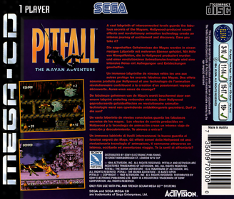 Pitfall: The Mayan Adventure - Box - Back (Europe) - 1605x1372