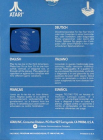 3-D Tic-Tac-Toe - Box - Back (Europe) - 1191x1621