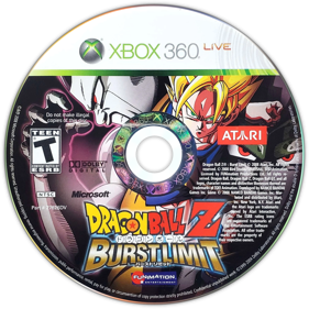 Dragon Ball Z: Burst Limit - Disc (North America) - 1611x1611