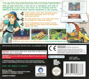 Jake Power: Handyman - Box - Back (Europe) - 896x800