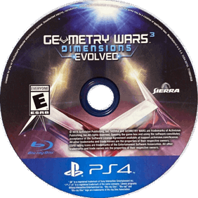 Geometry Wars 3: Dimensions Evolved - Disc (North America) - 903x899