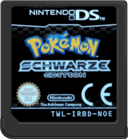 Pokémon Black Version - Cart - Front (Germany) - 517x564