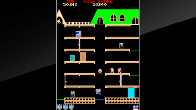 Arcade Archives: Mappy - Screenshot - Gameplay (World) - 1920x1080