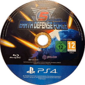 Earth Defense Force 5 - Disc (Europe) - 1100x1100