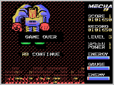 Mecha 9 - Screenshot - Game Over (World) - 256x192