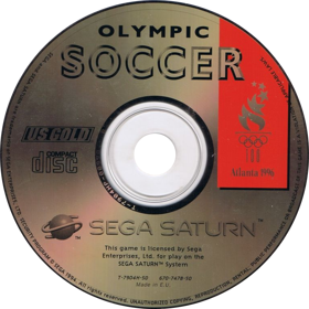 Olympic Soccer - Disc (Europe) - 763x764