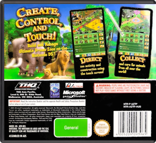 Zoo Tycoon DS - Box - Back - Reconstructed (Australia) - 774x708