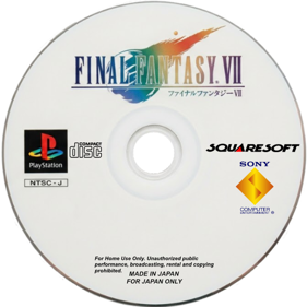 Final Fantasy VII - Fanart - Disc (Japan) - 600x600