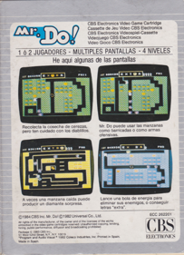Mr. Do! - Box - Back (Spain) - 513x709