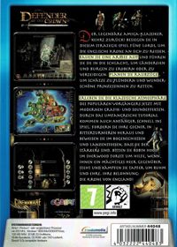 Defender of the Crown: Heroes Live Forever - Box - Back (Germany) - 572x800