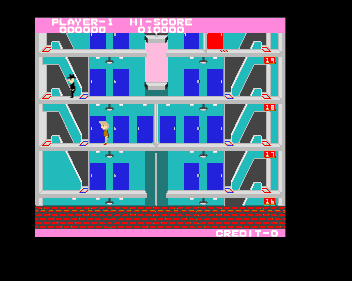 Elevator Action 500 - Screenshot - Gameplay (World) - 720x574