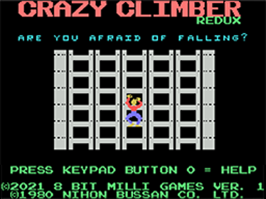 Crazy Climber Redux - Screenshot - Game Title (World) - 256x192