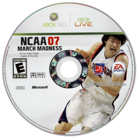 NCAA March Madness 07 - Disc (North America) - 900x900