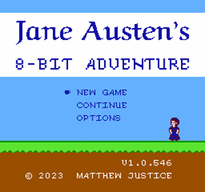 Jane Austen's 8-bit Adventure - Screenshot - Game Title (World) - 256x240