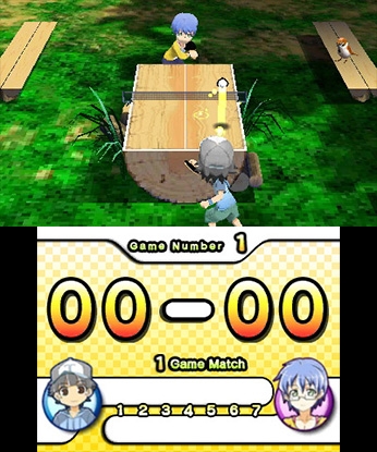 Illustration of Family Table Tennis 3D