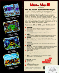 Might and Magic III: Isles of Terra - Box - Back (United States) - 640x800