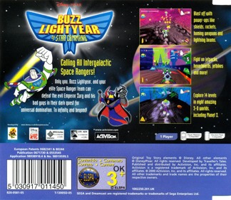 Buzz Lightyear of Star Command - Box - Back (Europe) - 1613x1398