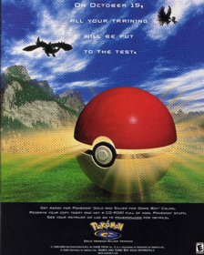 Pokémon Gold Version - Advertisement Flyer - Front (North America) - 948x1185