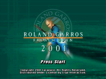 Roland Garros French Open 2001 - Screenshot - Game Title (Europe) - 640x480