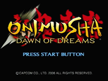 Onimusha: Dawn of Dreams - Screenshot - Game Title (Japan) - 512x384