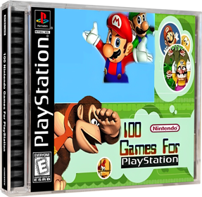 100 Nintendo Games For Playstation - Box - 3D (North America) - 1500x1467