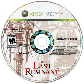 The Last Remnant - Disc (North America) - 799x799