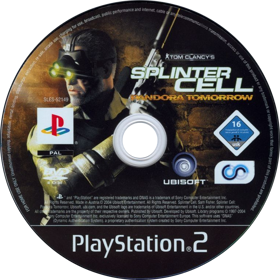 Tom Clancy's Splinter Cell: Pandora Tomorrow - Disc (Europe) - 763x764