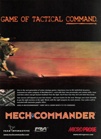 MechCommander - Advertisement Flyer - Front (United Kingdom) - 1604x2200