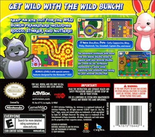 Zhu Zhu Pets 2: Featuring the Wild Bunch - Box - Back (North America) - 768x680