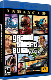 Grand Theft Auto V Enhanced - Box - 3D (North America) - 800x1245