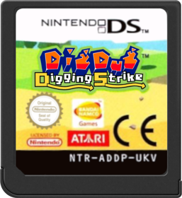 Dig Dug: Digging Strike - Cart - Front (Europe) - 517x564