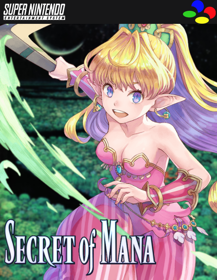 Secret of Mana - Fanart - Box - Front (North America) - 500x646