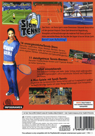 Slam Tennis - Box - Back (Germany) - 640x913