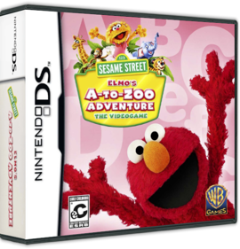 123 Sesame Street: Elmo's A-to-Zoo Adventure: The Videogame - Box - 3D (North America) - 575x598