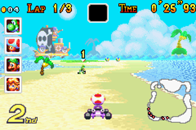Mario Kart: Super Circuit - Screenshot - Gameplay (World) - 240x160