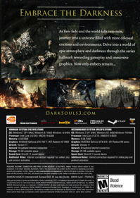 Dark Souls III - Box - Back (World) - 1063x1500